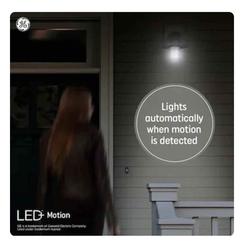 GE LED+ Outdoor Flood light 250W White Linkable Motion outdoor LED lighting